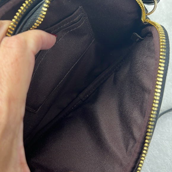 Coach Woven Tan and Black Crossbody Bag - Picture 6 of 7